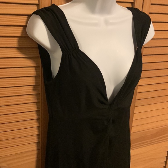 Black loft dress in good condition, plunging neckline - Picture 1 of 5